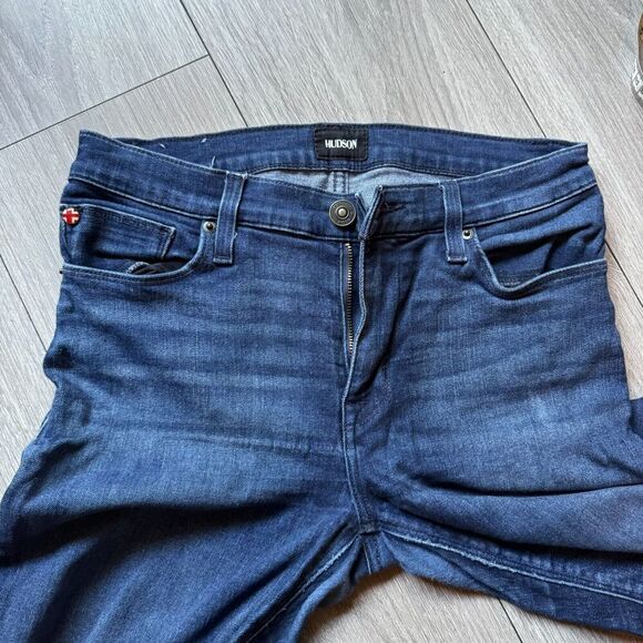 Hudson Natalie Mid Rise Super Skinny Jeans Womens 27 Inch Waist Blue Denim Zip - Picture 11 of 15